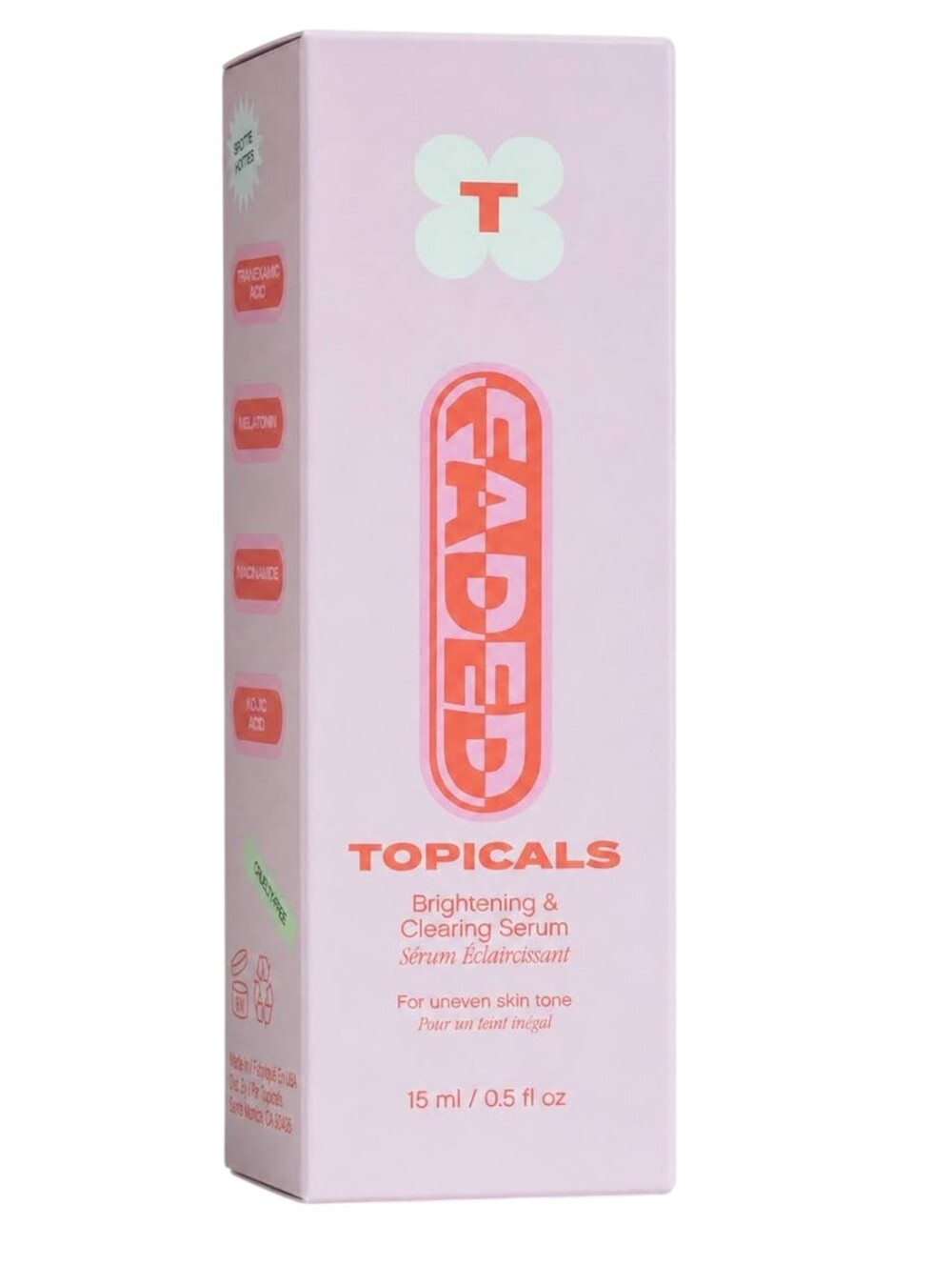 Topicals Faded Brightening Clearing Serum Mini 15 mL 0.5 oz NIB